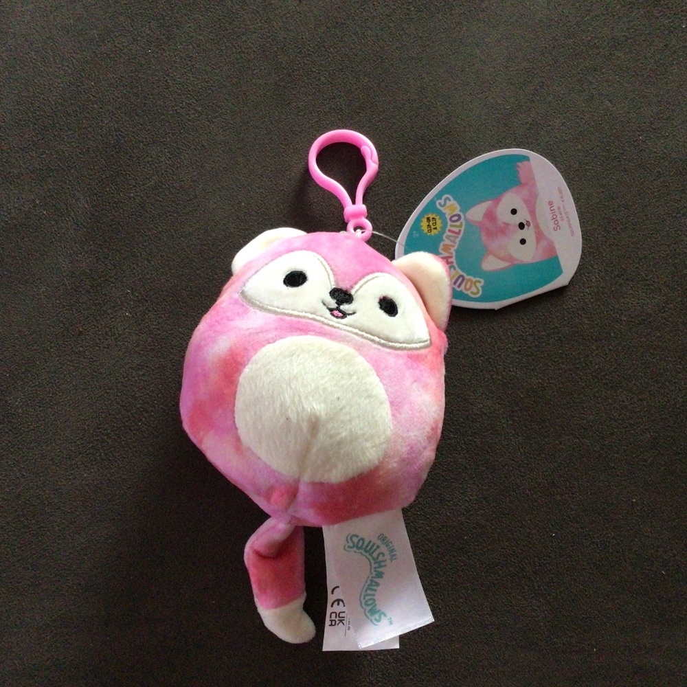 Squishmallows Sabine fox clip